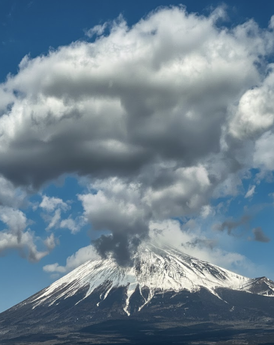 Mount Fuji from the train